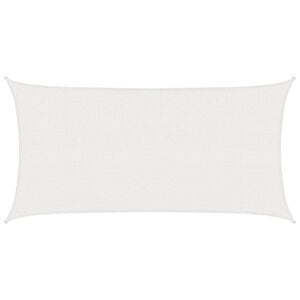 vidaXL Sunshade Sail White 2 x 6 m HDPE