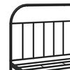 vidaXL Metal Bed Frame without Mattress with Headboard Black 183x213cm