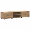 vidaXL TV Cabinet Set with Drawer FLORIN Artisan Oak Engineered Wood