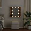 vidaXL Mirror Cabinet with LED Artisan Oak 70x16.5x60 cm