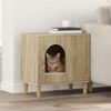 vidaXL Cat House Sonoma 51 x 30 x 52 cm Engineered Wood