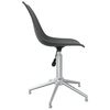 vidaXL Swivel Office Chair Light Grey PP