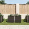 vidaXL Raised Garden Bed Anthracite 160x80x77 cm Galvanised Steel