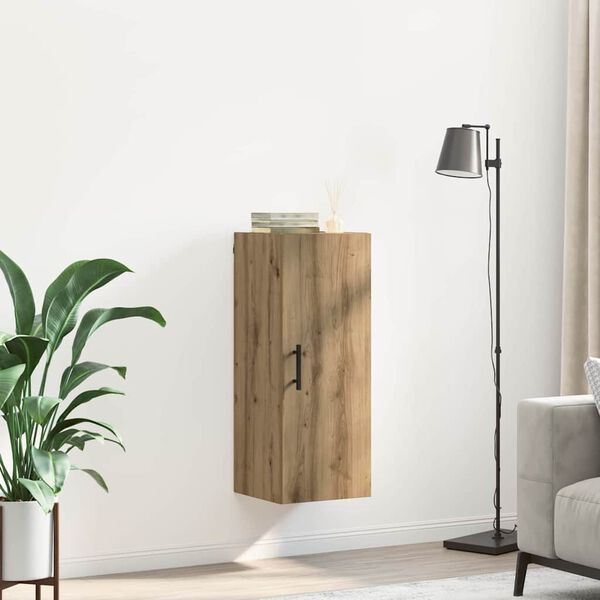 vidaXL Wall Mounted Cabinet Artisan Oak 34.5 x 34 x 90 cm