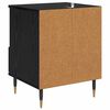 vidaXL Bedside Cabinet Black Oak 40 x 35 x 50 cm Engineered Wood