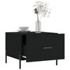 vidaXL Coffee Tables 2 pcs Black 50x50x40 cm Engineered Wood