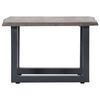 vidaXL Coffee Table with Live Edges Grey 60x60x40 cm Solid Acacia Wood