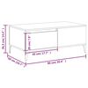 vidaXL Coffee Table Black 90x50x36.5 cm Engineered Wood