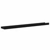 vidaXL Wall Shelves 4 pcs Black 80x9x3 cm