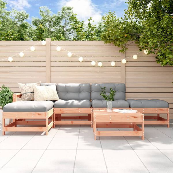 vidaXL 6 Piece Garden Lounge Set Solid Wood Douglas