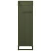 vidaXL Firewood Rack Olive Green 25x25x80 cm Cold-rolled steel