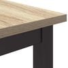 vidaXL Table Sonoma Oak 80 x 50 x 76.5 cm Engineered Wood and Steel