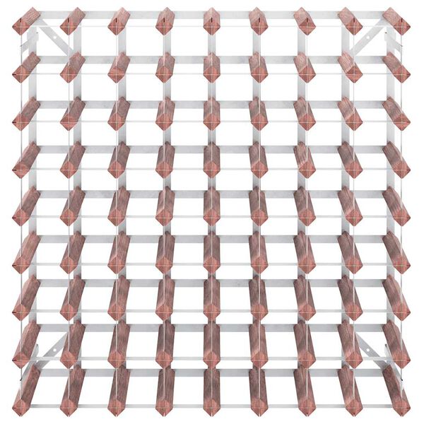 vidaXL Wine Rack for 72 Bottles Brown Solid Wood Pine