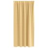 vidaXL Blackout Curtains with Rings 2 pcs Beige 175 x 140 cm Polyester