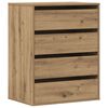vidaXL Corner Chest of Drawers Artisian Oak 60x41x76 cm Engineered Wood