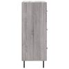 vidaXL Sideboard Grey Sonoma 34.5x34x90 cm Engineered Wood
