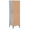 vidaXL Shoe Cabinet Concrete Grey 30x35x105 cm Engineered Wood