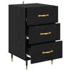 vidaXL Bedside Cabinet Black Oak 40 x 40 x 66 cm Engineered Wood