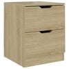 vidaXL Bedside Cabinet | Sonoma Oak | Engineered Wood | Standard