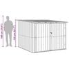 vidaXL Bike Shed 3 pcs Anthracite 215 x 206 x 157 cm Metal
