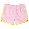 vidaXL Kids' Shorts with Trim Bright Pink 128