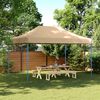 vidaXL Foldable Party Tent Pop-Up Beige 440x292x315 cm