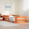 vidaXL Bed Frame without Mattress Wax Brown 75x190 cm Small Single Solid Wood Pine