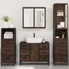 vidaXL 4&nbsp;Piece Bathroom Furniture Set&nbsp;Brown Oak Engineered Wood