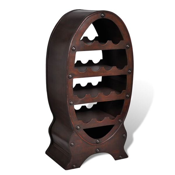 vidaXL Wine Rack Brown Wood
