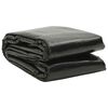 vidaXL Pool Cover | Black | Polyethylene | 600x300 cm | Lightweight | Pool Cover