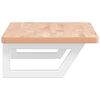vidaXL Basin Shelf Wall Mounted Steel and Solid Wood Beech