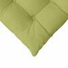 vidaXL Seat Cushions 2 pcs Light Green 40 x 40 x 6 cm Fabric