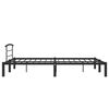 vidaXL Bed Frame without Mattress Black Metal 120x200 cm