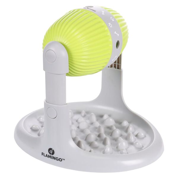 FLAMINGO Pet Snack Dispenser Bent Grey and Green