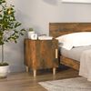 vidaXL Bedside Cabinets 2 pcs Smoked Oak Engineered Wood