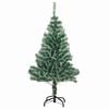 vidaXL Artificial Christmas Tree Snow Flocked with LED Light 150 cm