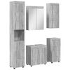 vidaXL Bathroom Furniture Set TULUM 5 pcs Grey Sonoma 60 x 34 x 63 cm