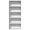 vidaXL Book Cabinet White 80x30x189 cm Engineered Wood