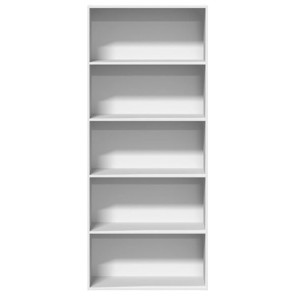 vidaXL Book Cabinet White 80x30x189 cm Engineered Wood