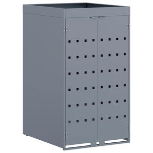vidaXL Wheelie Bin Storage with Planter Roof for Single 240L Bin
