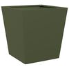 vidaXL Garden Planter Olive Green 40x40x40 cm Steel