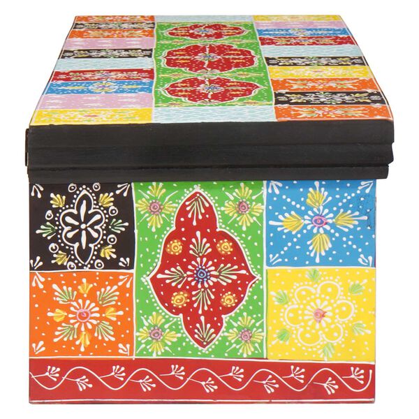 vidaXL TV Cabinet Multicolour 100 x 30 x 24 cm Solid Mango wood