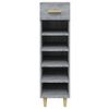 vidaXL Shoe Cabinet Grey Sonoma 30x35x105 cm Engineered Wood