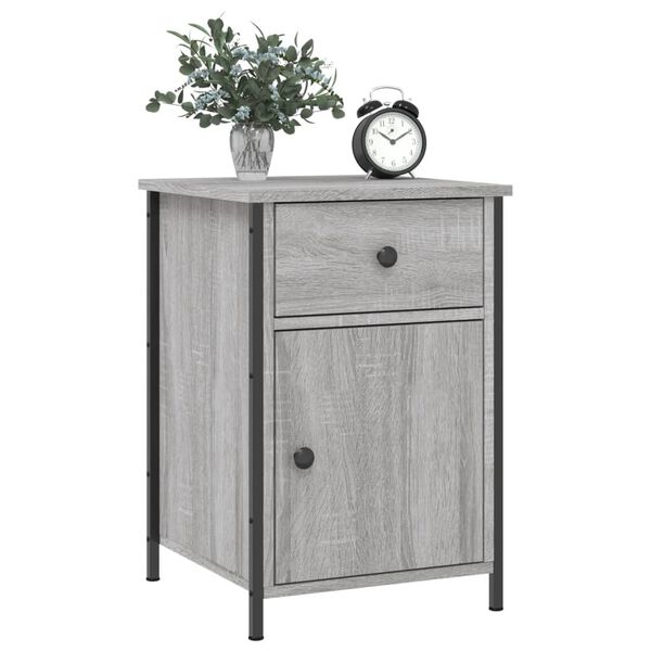 vidaXL Bedside Cabinets 2 pcs Grey Sonoma 40x42x60 cm Engineered Wood