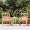 vidaXL Garden Chairs 2 pcs 60x48x91cm Solid Wood Douglas