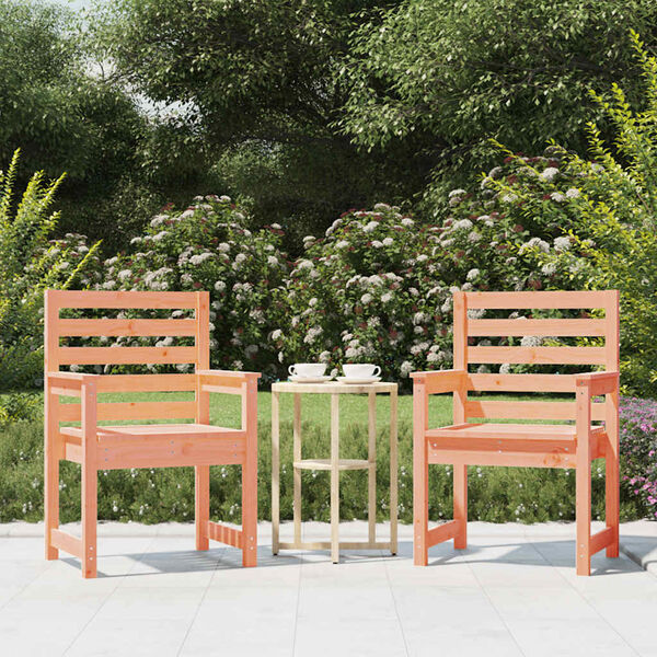 vidaXL Garden Chairs 2 pcs 60x48x91cm Solid Wood Douglas