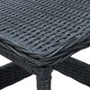 vidaXL Garden Table Dark Grey 45x45x46.5 cm Poly Rattan