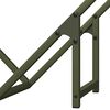 vidaXL Firewood Rack Olive Green 60x25x60 cm Cold-rolled steel