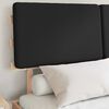 vidaXL Bed Frame with Upholstered Headboard Black 135 x 190 cm
