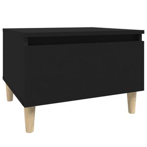 vidaXL Side Table Black 50x46x35 cm Engineered Wood
